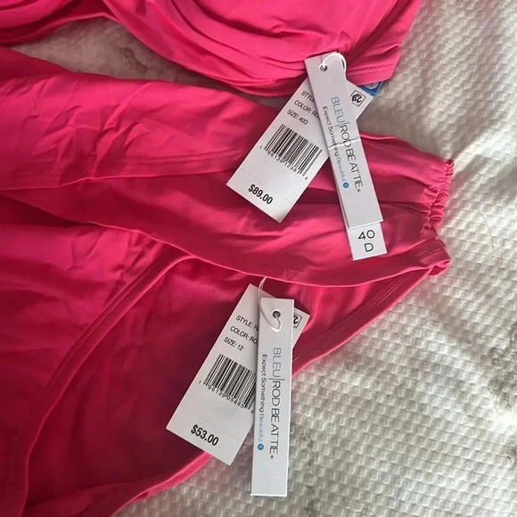 BLEU ROD BEATTIE KORE UNDERWIRE CROSS BACK BIKINI TOP AND BIKINI BOTTOM - Picture 8 of 10